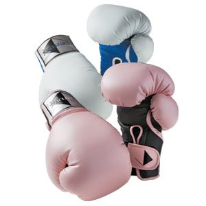 Century Womens Boxing Gloves - Pink/Black & White/Blue