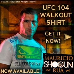 Get the Shogun UFC104 Walk-Out Shirt Here