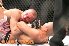 Georges St-Pierre trying for a mount
